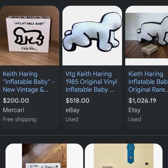 Keith Haring Inflatable Baby New in Box - Picture 5 of 5